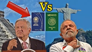 🥊🥊 MEXICO vs BRASIL  Comparación de pasaportes [upl. by Daveda39]