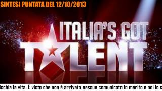 Italias Got Talent  12 ottobre 2013  Sintesi della quinta puntata su Canale 5 [upl. by Bill]