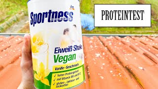 DM Sportness  Eiweiß Shake Vegan Vanille  EIWEISSTEST [upl. by Attenor]