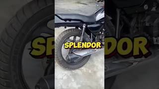 Splendor mai RX100 ka silencer laga diyashorts [upl. by Yhtimit14]