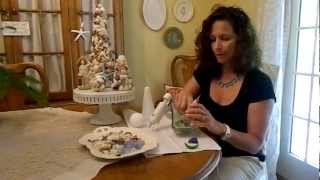 How to Create a SeashellSea Glass Topiary Tree [upl. by Rip]