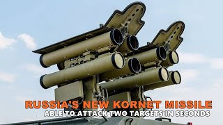 Russias new KornetD1 antitank missile system is capable of striking two targets in seconds [upl. by Atonsah]