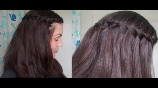 HOTD  12 How to WATERFALL braid cascade braid plait tutorial  Vintagious [upl. by Hancock]