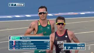 2018 ITU World Triathlon Gold Coast  Elite Mens Highlights [upl. by Eilatam168]