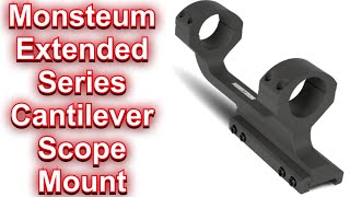 Monstrum Extended Series Offset Cantilever Picatinny Scope Mount [upl. by Johns649]