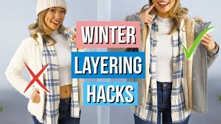 Layering Winter Clothing Hacks YOU Must Know [upl. by Yarased804]