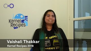 Kernel Recipes 2018  Speaking with Vaishali Thakkar [upl. by Xena]