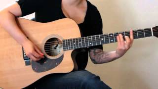 How to play Napoleon by Ani DiFranco on guitar  Jen Trani [upl. by Eelessej]