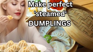 How to Use Bamboo Steamer Basket HOW LONG TO STEAM DUMPLINGS [upl. by Amahs]