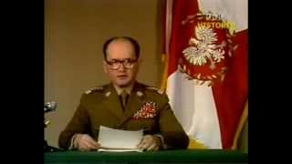 Ogłoszenie Stanu Wojennego  Wojciech Jaruzelski 13121981 [upl. by Bryna901]