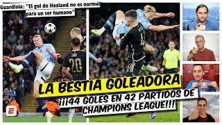 HAALAND y GOL DE AÑO el noruego anotó un gol acróbatico en Champions League  Exclusivos [upl. by Gilly64]