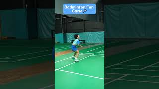 Badminton backcourt high ball practice🏸🤭🤥badminton sports [upl. by Galitea]