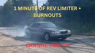 Grand Marquis REDLINED For 1 Min amp BURNOUTS… [upl. by Anaytat]