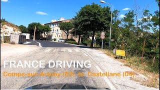 4 🇫🇷 France driving CompssurArtuby to Castellane [upl. by Vivi]