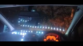 asmrsounds rainlights car windscreen [upl. by Hinson]