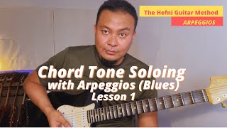 Chord Tone Soloing for Blues with Arpeggios Lesson 1 [upl. by Llen905]