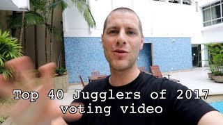 Top 40 Jugglers of 2017 voting video  VOTING IS NOW CLOSED [upl. by Malvin305]