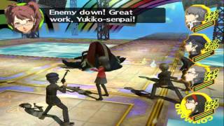 PCSX2 Persona 4 Undub Special Character Skills exibition Part 1 [upl. by Busiek]