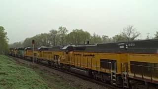 A Must See  A 35 SD402 Locomotive Power Move [upl. by Aicenev]