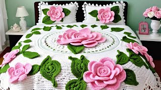 🔥 WOW 🔥 🤗 AMAZING CROCHET BEDCOVERS IDEAS [upl. by Augustus]