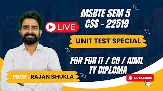 CSS  UNIT TEST SPECIAL LECTURE  MSBTE SEM 5  CSS  22519  FOR FOR IT  CO  AIML  TY DIPLOMA [upl. by Delos]