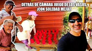 DETRÁS DE CÁMARAS DEL JUEGO DE LOS VASOS CON SOLEDAD MEJÍA DON SALVADOR Y DON JOSÉ [upl. by Moon284]