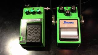 Vintage Ibanez Tube Screamer TS9 vs TS10 [upl. by Nnyliram]