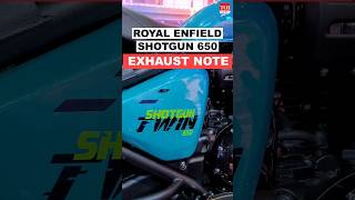 Royal Enfield Shotgun 650 exhaust sounds similar to Super Meteor 650 toiautoshorts [upl. by Ydissahc]