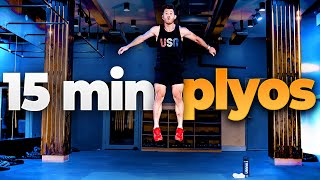 Plyometric Workout With World Champion Joey Mantia  15 Minutes No Equipment  4k [upl. by Ipoillak469]