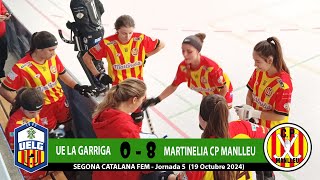 Resum UE GARRIGA 0  8 MARTINELIA CP MANLLEU [upl. by Ardnekan]