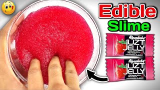 EDIBLE JUZT JELLY SLIME🤤👅🎧 How to make Jelly Slime without Glue or borax [upl. by Agretha]