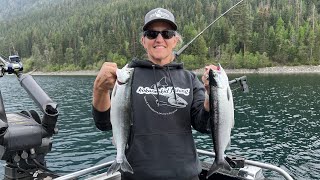 Kokanee Fishing Wallowa Lake  Lighting Storm Double 05192023 [upl. by Ennayrb]