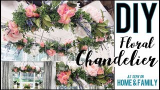 DIY How to Make a GORGEOUS Floral Chandelier  by Orly Shani [upl. by Lucey813]