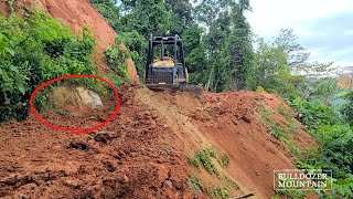 The CAT Dozer Operator Doing an Excellent Job Of Constructing a Plantation Road Full Video [upl. by Yclehc968]