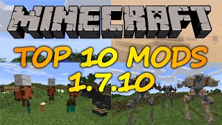 Top 10 Minecraft mods 1710  2016 [upl. by Abbate50]