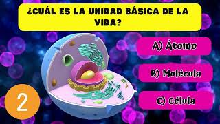 🧬🧠 Examen de 30 preguntas de la célula 🦠 🔬¿cuánto sabes quiz💡 Examen UNAM [upl. by Olmstead]