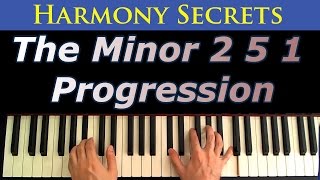 The Minor 2 5 1 Progression  A Jazz Piano Tutorial [upl. by Ilatan]