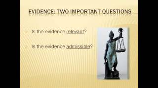 Paralegal Litigation The Importance of Evidence [upl. by Allesiram]