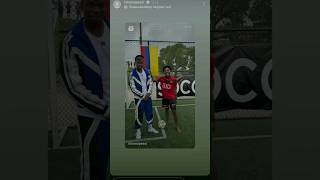 Ishowspeed plays football with POGBA [upl. by Cire]