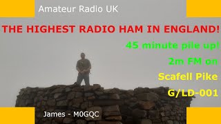 VHF From Highest Mountain In England Results In BIG Pile Up [upl. by Anile825]