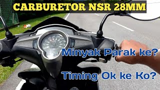 LC135 5S STANDARD  PENDAPAT AKU SETELAH 2 MINGGU GUNA CARBURETOR NSR [upl. by Nylitak]