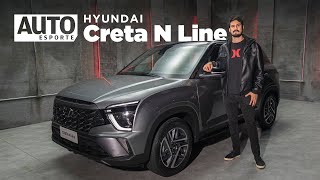 Hyundai Creta N Line esportivo no visual SUV mantém motor de 120 cv e custa quase R 160 mil [upl. by Rehttam]