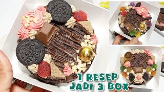 cake hari guru 1 resep jadi 3 box bikin sendiri lebih hemat [upl. by Studley]