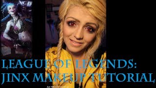 League of Legends Jinx Makeup Tutorial [upl. by Nomyad]