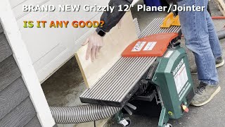 Grizzly G0959 12“ Jointer Planer Combo Review [upl. by Onibag925]