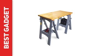 Amazon Basics Folding Sawhorse  Best Saw Horses Review [upl. by Lihcox]