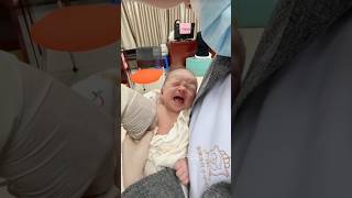 Baby Vaccine action at hospital 🏥 and funny 😂 baby love cute family babygirl happy funny [upl. by Ialda]