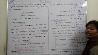 COMPLEMENTS  1S COMPLEMENT  9S COMPLEMENT  2S COMPLEMENT  10S COMPLEMENT  RS COMPLEMENT [upl. by Akinat]