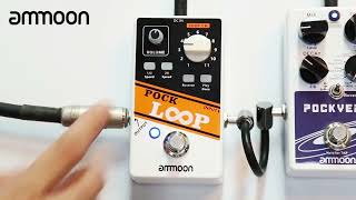 Guitar pedal Ammoon POCK LOOP Looper [upl. by Meekahs]