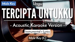 Tercipta Untukku Karaoke Akustik  Ungu Male Key  HQ Audio [upl. by Douglas]